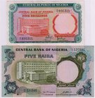 Ausland
Nigeria
2 Scheine: 5 Schilling 1968, 5 Naira 1973 I-