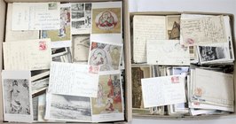 Postkarten
Lots
Großer Posten von über 5000 meist alten Postkarten (Ansichtskarten) aus aller Welt. Schöne Motive, ungebraucht und gelaufen. Dabei a...