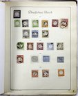 Lots und Sammlungen
Deutsches Reich, reichhaltige, gut ausgebaute Sammlung (gestempelt, **/*) 1872 bis 1945, im alten Vordruckalbum. Dabei Brustschil...