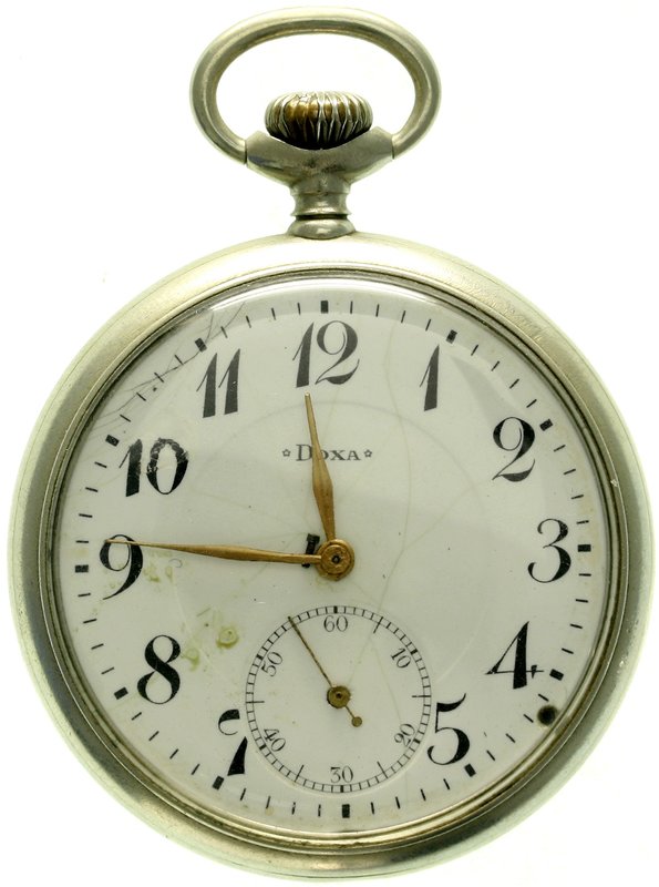 Uhren
Taschenuhren
Herrentaschenuhr "open face", nach 1905. Hersteller Doxa (G...