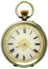 Uhren
Taschenuhren
Schweizer Damentaschenuhr "open face" 1907. Silber 935. Staubdeckel graviert "A BIRTHDAY PRESENT FROM MY LOVING BROTHER SYDNEY". ...