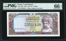 Oman Central Bank of Oman 10 Rials 1993 Pick 28b PMG Gem Uncirculated 66 EPQ. 

HID09801242017