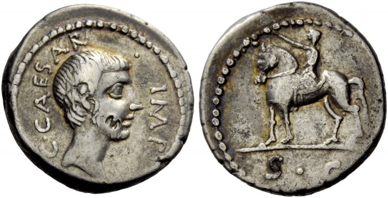 The Roman Republic 
 Imperatorial Issues 
 Octavianus. Denarius, Gallia Cisalp...