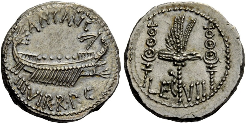 The Roman Republic 
 Imperatorial Issues 
 Marcus Antonius. Denarius, mint mov...