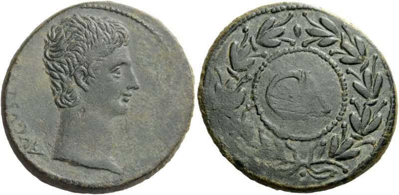The Roman Empire 
 Octavian, as Augustus 27 BC – 14 AD 
 Sestertius, Pergamum ...