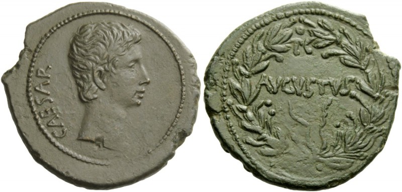 The Roman Empire 
 Octavian, as Augustus 27 BC – 14 AD 
 As, uncertain mint in...