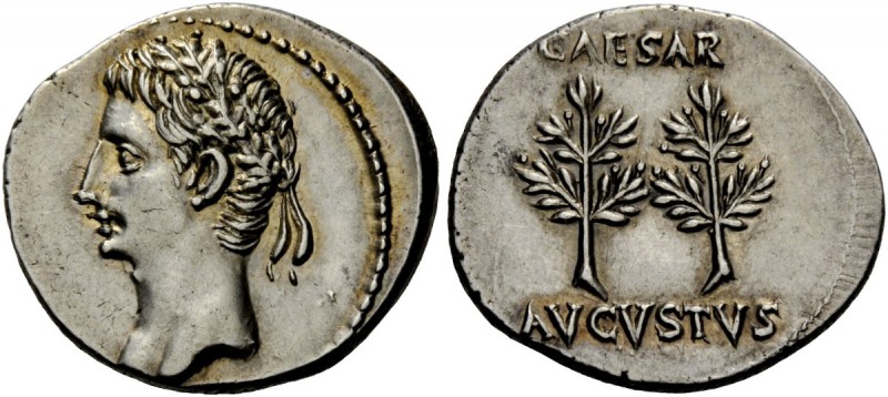 The Roman Empire 
 Octavian, as Augustus 27 BC – 14 AD 
 Denarius, Caesaraugus...