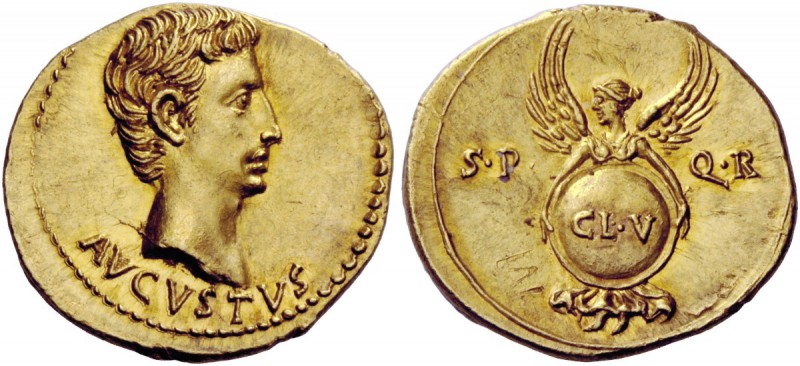 The Roman Empire 
 Octavian, as Augustus 27 BC – 14 AD 
 Aureus, Caesaraugusta...