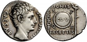 The Roman Empire 
 Octavian, as Augustus 27 BC – 14 AD 
 Denarius, Colonia Patricia circa 19 BC, AR 3.86 g. CAESAR – AVGVSTVS Bare head r. Rev. SIGN...