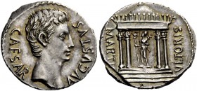 The Roman Empire 
 Octavian, as Augustus 27 BC – 14 AD 
 Denarius, Colonia Patricia circa 19 BC, AR 3.76 g. CAESAR – AVGVSTVS Bare head r. Rev. MART...