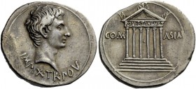 The Roman Empire 
 Octavian, as Augustus 27 BC – 14 AD 
 Cistophoric tetradrachm, Pergamum circa 19-18 BC, AR 11.90 g. IMP IX TR PO V Bare head r. R...