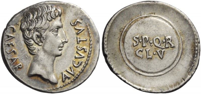 The Roman Empire 
 Octavian, as Augustus 27 BC – 14 AD 
 Denarius, Colonia Cae...