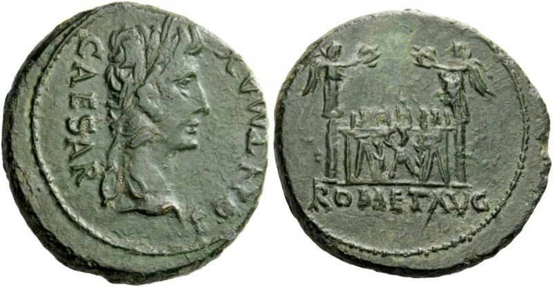 The Roman Empire 
 Octavian, as Augustus 27 BC – 14 AD 
 As, Auxiliary mint in...