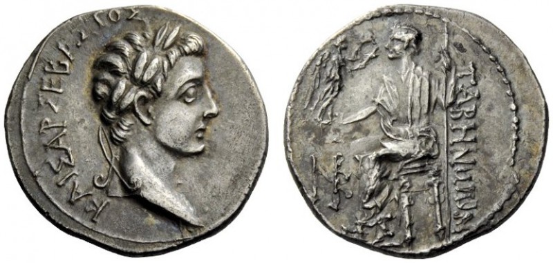 The Roman Empire 
 Octavian, as Augustus 27 BC – 14 AD 
 Drachm, Caria, Tabae ...