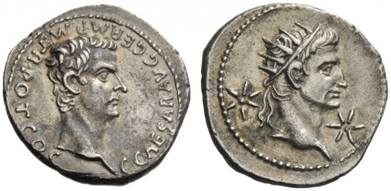 The Roman Empire 
 Gaius, 37 – 41 
 Denarius, Lugdunum 37-38, AR 3.72 g. C CAE...
