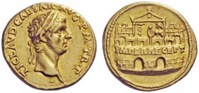 The Roman Empire 
 Claudius, 41 – 54 
 Aureus 41-42, AV 7.69 g. TI CLAVD CAESAR AVG P M TR P Laureate head r. Rev. IMPER RECEPT inscribed on praetor...