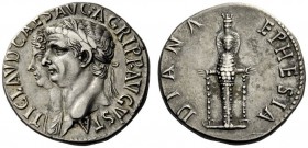 The Roman Empire 
 Claudius, 41 – 54 
 Cistophorus, Ephesus circa 50-51, AR 11.44 g. TI CLAVD CAES AVG AGRIPP AVGVSTA Head of Claudius and draped bu...