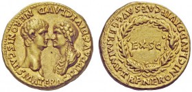 The Roman Empire 
 Nero augustus, 54 – 68 
 Aureus October-December 54, AV 7.55 g. AGRIPP AVG DIVI CLAVD NERONIS CAES MATER Confronted busts of Nero...