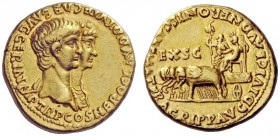 The Roman Empire 
 Nero augustus, 54 – 68 
 Aureus circa January-November 55, AV 7.56 g. NERO CLAVD DIVI F CAES AVG GERM IMP TR P COS Conjoined bust...