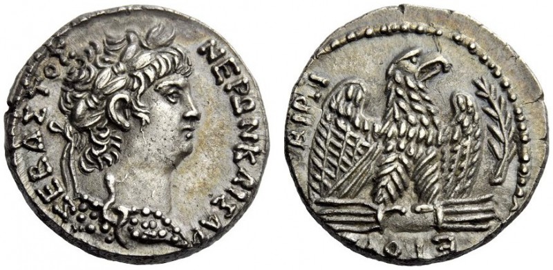 The Roman Empire 
 Nero augustus, 54 – 68 
 Tetradrachm, Antioch 63-64, AR 15....