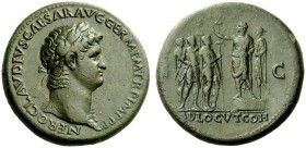 The Roman Empire 
 Nero augustus, 54 – 68 
 Sestertius 63, Æ 28.54 g. NERO CLAVDIVS CAESAR AVG GERM P M TR P IMP P P Laureate head r., with aegis. R...