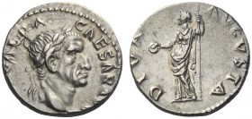 The Roman Empire 
 Galba, 68 – 69 
 Denarius July 68 - January 69, AR 3.55 g. [IMP SER] GALBA – CAESAR AVG Laureate head r. Rev. DIVA – AVGVSTA Livi...