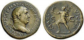 The Roman Empire 
 Vitellius, January – December 69 
 Sestertius circa late April-20 December 69, Æ 26.69 g. A VITELLIVS GERMANICVS IMP AVG P M TR P...