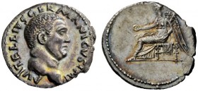 The Roman Empire 
 Vitellius, January – December 69 
 Denarius circa late April-20 December 69, AR 3.21 g. A VITELLIVS GERMANICVS IMP Bare head r. R...