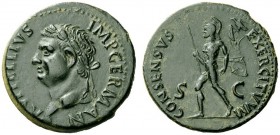The Roman Empire 
 Vitellius, January – December 69 
 As, uncertain Spanish mint Tarraco (?) circa January-June 69, Æ 9.72 g. A VITELLIVS – IMP GERM...