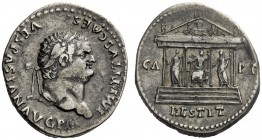 The Roman Empire 
 Titus augustus, 79 – 81 
 Cistophoric tetradrachm struck in Rome 80-81 for circulation in Asia, AR 11.17 g. IMP TITVS CAES – VESP...