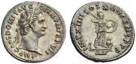The Roman Empire 
 Domitian augustus, 81 – 96 
 Denarius 1 January-13 September 88, AR 3.54 g. IMP CAES DOMIT AVG – GERM P M TR P VII Laureate head ...