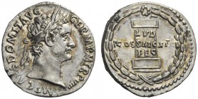 The Roman Empire 
 Domitian augustus, 81 – 96 
 Denarius circa 88, AR 3.45 g. IMP CAES DOMIT AVG – GERM P M TR P VIII Laureate head r. Rev. LVD / SA...