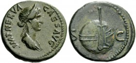 The Roman Empire 
 Nerva, 96 – 98 
 Quadrans 96-98, Æ 4.64 g. IMP NERVA – CAES AVG Draped bust of Juno r., wearing stephane. Rev. Rudder on globe; i...