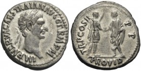 The Roman Empire 
 Trajan, 98 – 117 
 Denarius 28 January-February 98, AR 3.35 g. IMP NERVA CAES TRAIAN AVG GERM P M Laureate head r. Rev. PROVID (i...