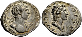 The Roman Empire 
 Trajan, 98 – 117 
 Denarius circa 116, AR 3.58 g. IMP CAES NER TRAIAN OPTIM AVG GER DAC PARTHICO Laureate and draped bust r. with...