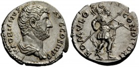 The Roman Empire 
 Hadrian, 117 – 134 
 Denarius 134-138, AR 3.32 g. HADRIANVS – AVG COS III P P Bare and draped bust r. Rev. ROMVLO – CONDITORI Rom...