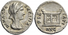 The Roman Empire 
 Sabina, wife of Hadrian 
 Diva Sabina. Denarius 138-139, AR 3.44 g. DIVA AVG – SABINA Diademed and draped bust r., wearing wreath...