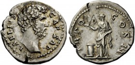 The Roman Empire 
 Aelius caesar, 136 – 138 
 Denarius 137, AR 3.28 g. L AELIVS – CAESAR Bare head r. Rev. TR POT – COS II Pietas standing l., raisi...