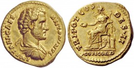 The Roman Empire 
 Antoninus Pius caesar, 138 
 Aureus 138, AV 7.42 g. IMP T AEL CAES – ANTONINVS Bareheaded, draped and cuirassed bust r. Rev. TRIB...