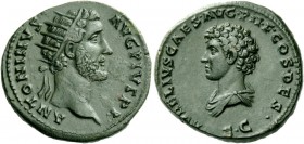 The Roman Empire 
 Antoninus Pius augustus, 138 – 161 
 Dupondius 139, Æ 15.92 g. ANTONINVS – AVG PIVS P P Radiate head r. Rev. AVRELIVS CAES AVG PI...