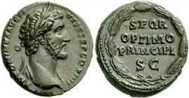 The Roman Empire 
 Antoninus Pius augustus, 138 – 161 
 As 145-161, Æ 12.25 g. ANTONINVS AVG PI – VS P P TR P COS IIII Laureate and draped bust r. R...