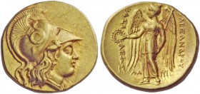 Greek Coins 
 Kings of Macedonia. Alexander III, 336-323 BC, posthumous issue. Stater, Susa circa 320-316 BC, AV 8.62 g. 
 Description Head of Athen...