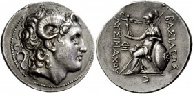 Greek Coins 
 Kings of Thrace, Lysimacus, 323-281. Tetradrachm, Lampsacus circa 297-281 BC,
 AR 17.13 g 
 Description Diademed head of deified Alex...