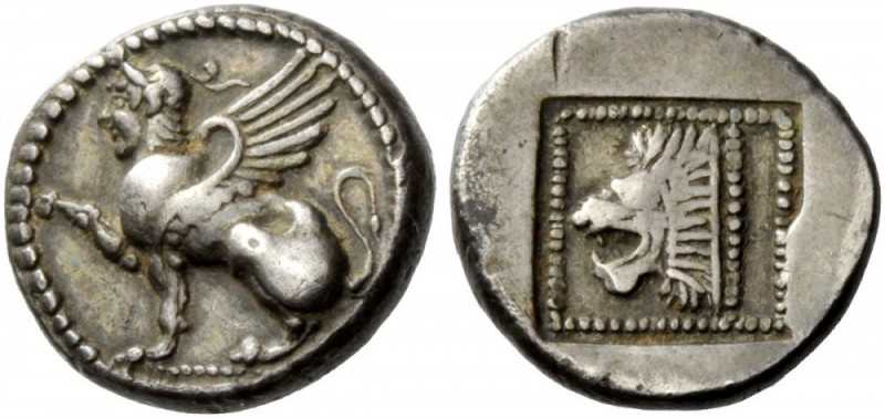 Greek Coins 
 Thracian Islands, Samothracia. Triobol or hemidrachm circa 500-47...