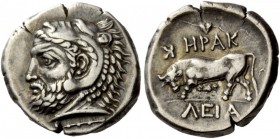 Greek Coins 
 Bithynia, Heraclea Pontica. Drachm circa 416 BC, AR 4.37 g. 
 Description Bearded head of Heracles l., wearing lion’s skin headdress. ...