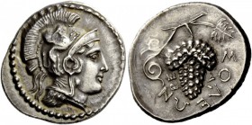 Greek Coins 
 Cilicia, Soloi. Stater circa 385 BC, AR 10.74 g. 
 Description Head of Athena r., wearing crested Attic helmet, decorated with a griff...