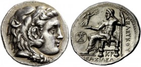 Greek Coins 
 Seleucid kings of Syria, Seleucus I Nicator, 312-281. Tetradrachm, Seleucia in Pieria circa 300 BC, AR 17.15 g. 
 Description Head of ...
