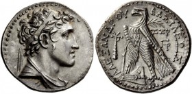 Greek Coins 
 Seleucid kings of Syria, Alexander I Balas, 150-145 BC. Tetradrachm, Tyre 146-145 BC, AR 13.26 g. 
 Description Diademed head r. Rev. ...