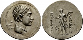 Greek Coins 
 Kings of Bactria, Euthydemus II, 190 –171 BC. Tetradrachm circa 190-171 BC,
 AR 16.95 g. 
 Description Diademed and draped bust r. Re...