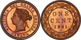 Victoria Specimen Cent 1881-H SP66 Red and Brown PCGS, Heaton mint, KM7. Struck to perfection, with a superb surface preservation to match. The fields...